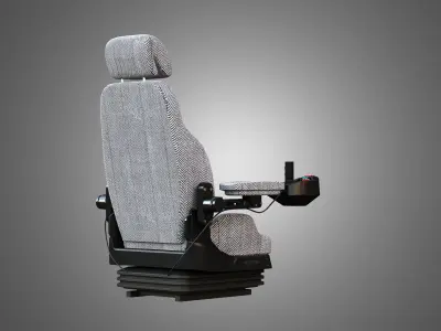 H21D Forestry Harvester Seat  3D model