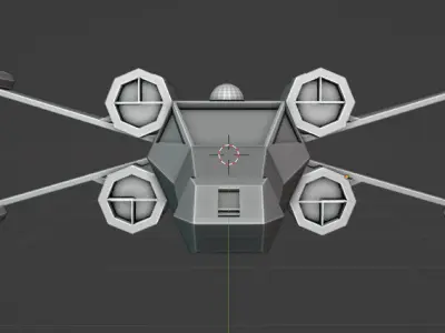 Star Wars X-wing 3D model Free 3D model