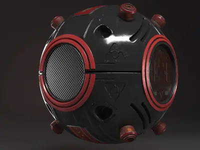 Sci-fi drone 3D model by MCH