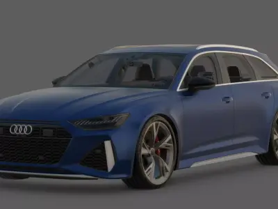 2020 Audi RS6 Avant 3D Model  Super Wagon Performance 3D model