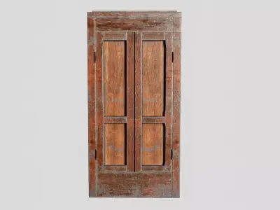 Vintage Wardrobe - PBR Game Ready wooden  Low-poly 3D model
