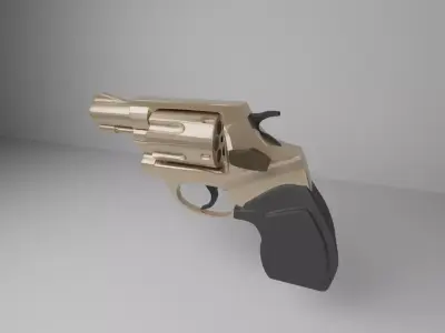 Free Mini Revolver Free low-poly 3D model