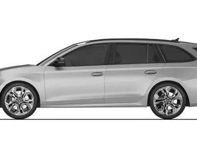 Skoda Octavia Combi RS  2020 3D model