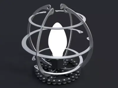 Industrial lamp  3D model
