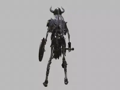 Undead Warrior Low-poly 3D model purchase
