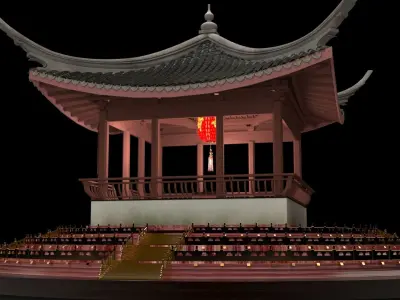 Chinese   pavilion  3D model