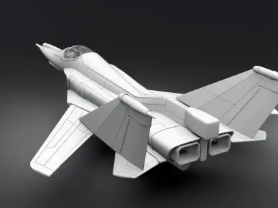 Mig242 Flamefox Scale model 3D print model