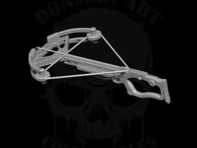 Crossbow 3D printable files for action figures 3D print model