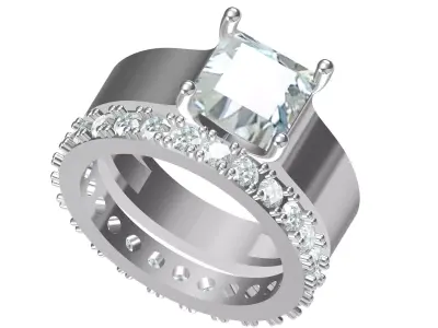 Wedding Ring  3D print model 323