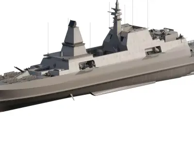 US NAVY USS STEALTH CRUISER 3D model