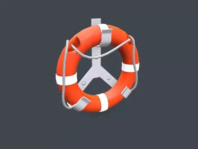 Life Buoy Low-poly PBR Low-poly 3D model