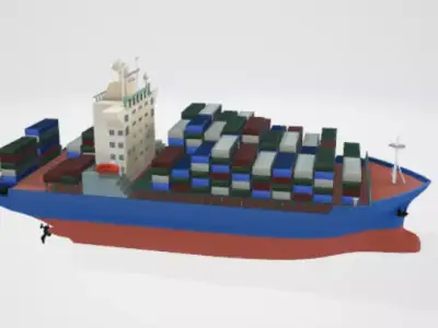 Ocean Freighter Free 3D model