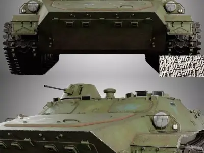 Light Armored Utility Vehicle Low-poly 3D model