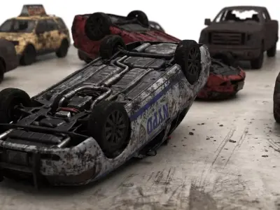 Apocalypse Vehicles Pack  Game Ready  High Detail 3D Models 3D model