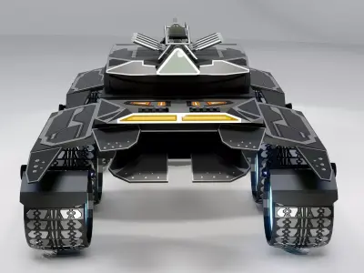 Sci-Fi Tank Futuristic Heavy Battle Vehicle 3D model