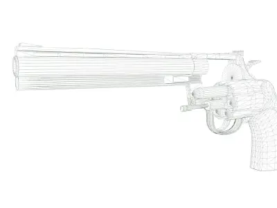 Colt Python Low-poly 3D model