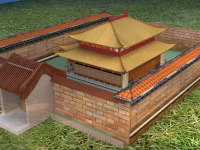 Chinese ancient house 3D model purchase