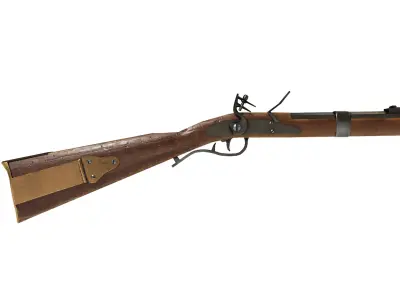 Rifle Springfield 1842 Low-poly 3D model