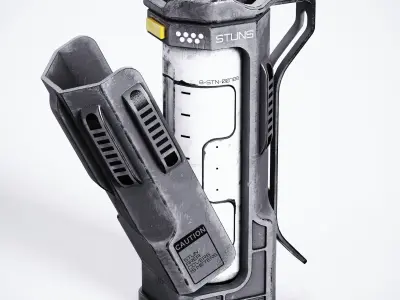 Sci-fi Stun Grenade Low-poly 3D model