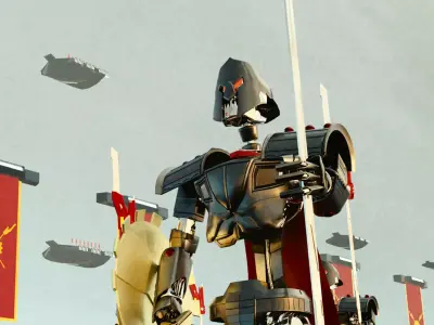 Spartan Robot 3D Sci-Fi more Bonus 3D model