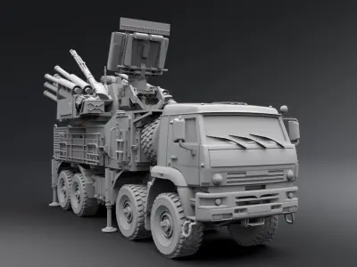 Pantsir S1 Scale model  3D print model