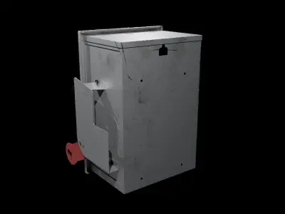Siemens Safety Switch Box Low-poly 3D model