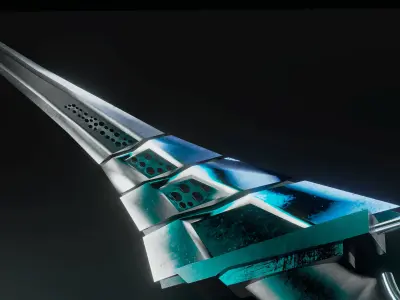 sword of salvation Low-poly 3D model