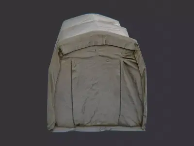 Hazmat Military Tent Closed Low-poly 3D model
