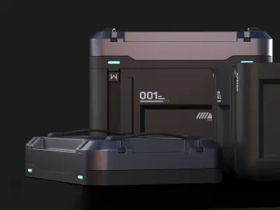 Technology box 3D model