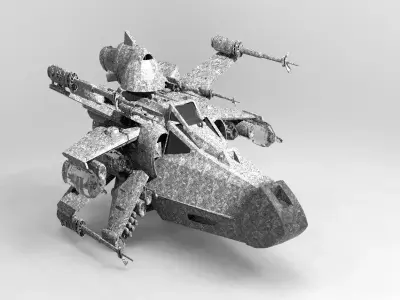WARSHIP - Cruiser Speeder 1  3D model