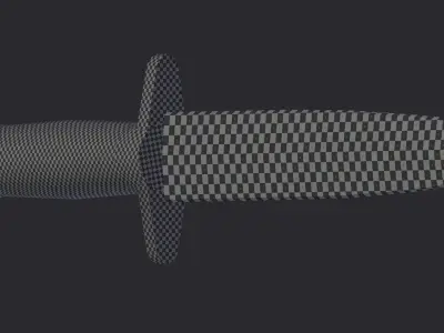 Knife Free low-poly 3D model 8