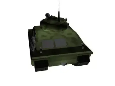 war tank  Low-poly 3D model