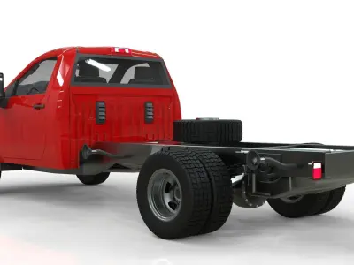 Chevrolet Silverado 3500 2021 truck Low-poly 3D model
