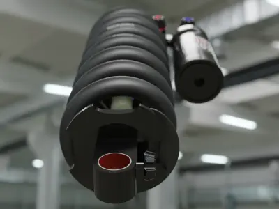 RockShox Vivid bike suspension 3D model