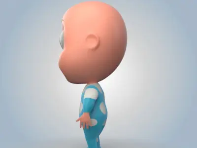Cartoon Baby 3D model