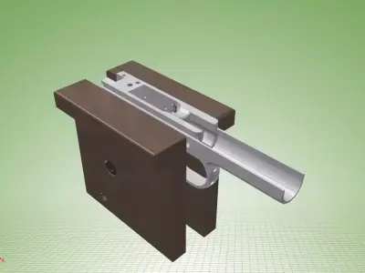 1911 GM Receiver Clamp Jaw Free 3D model