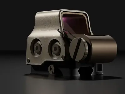 EOTech EXPS3 Type Gun Holographic Sight 3D model