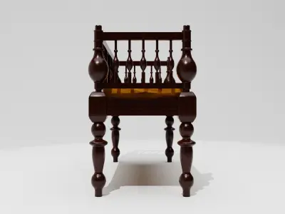 Antique Sofa Bench  3D model