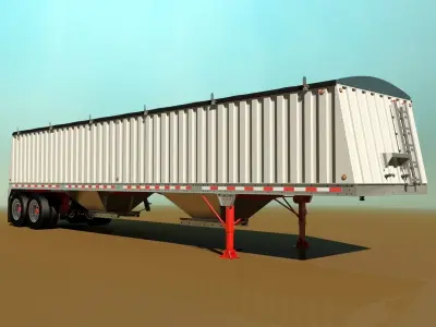 Grain Trailer 3D model