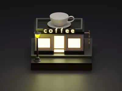 Coffee Shop 3D model