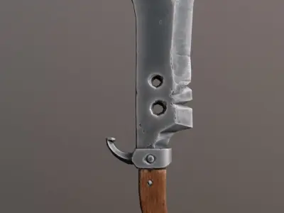 Grey Choppa Low-poly 3D model