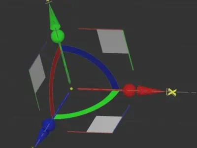 move rotate scale gizmo axial planar uniform X Y Z braz Free 3D model