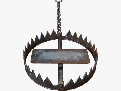 Animal Trap Low-poly 3D model