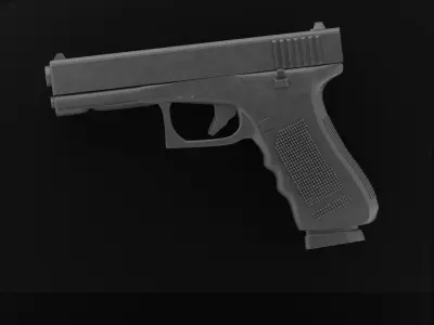 GLOCK MODEL 17  Low-poly 3D model
