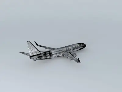 Orbit Airlines Boeing 737 800 Free 3D model