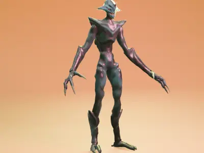 Alien monster Fohorn 3D model
