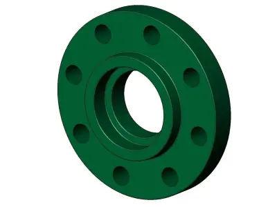 Flanges ANSI B16 Classe 300 lbs Modelos cad 3D Low-poly 3D model