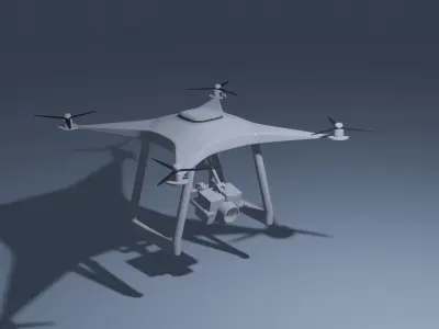 Drone with camera 3D model purchase