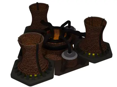 red alert 2 soviet nuclear reactor  3D model