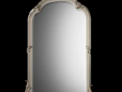 soft mirror Low-poly 3D model